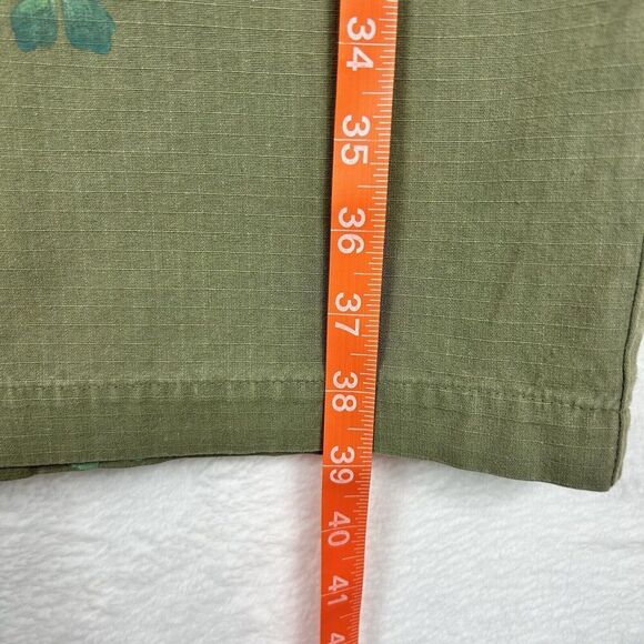 Vtg Blue Fish Olive Green Maxi Skirt Size 2 Pockets Lagenlook Artsy 18-22W - Picture 11 of 11